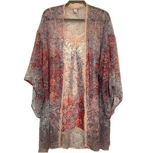 Victoria Secret Pink Label Nightgown And Robe 2 Pc Set Medium